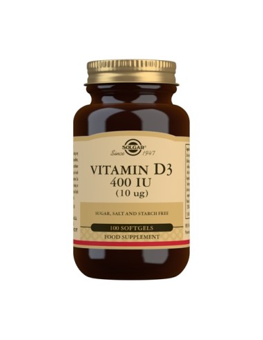 Solgar Vitamina D3 400 UI 100 cápsulas vegetales
