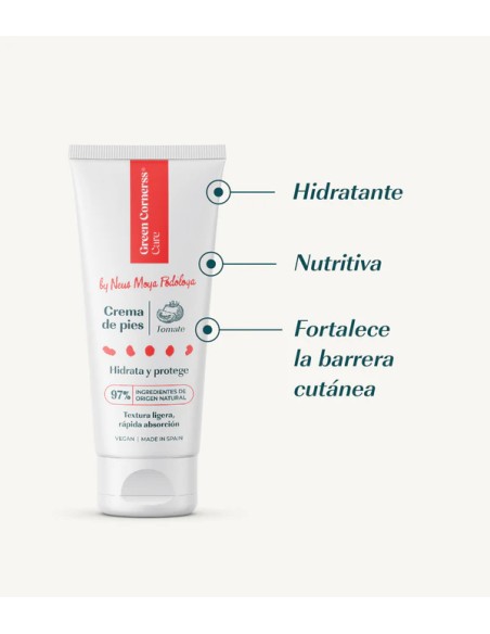 Green Cornerss crema de pies de tomate 75 ml
