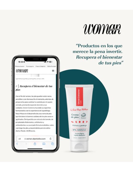 Green Cornerss crema de pies de tomate 75 ml