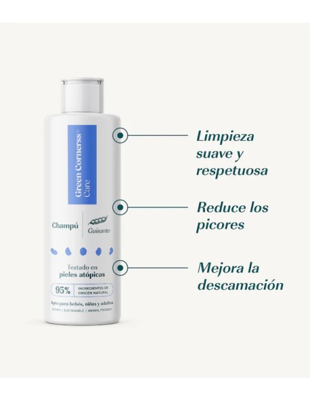 Green Cornerss Champu de guisante (cuero cabelludo sensible )