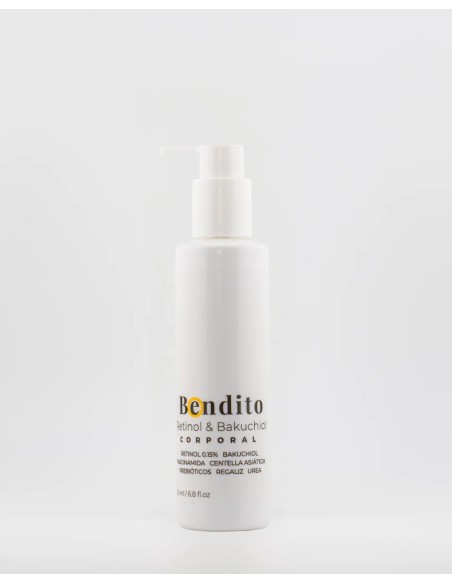 Bendito Retinol & Bakuchiol. Crema Corporal Antiedad para Cuello, Escote y Senos. 200ml