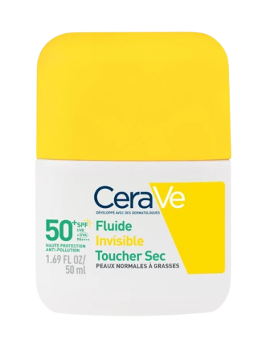 CERAVE SOLAR FLUIDO INVISIBLE TACTO SECO SPF50...