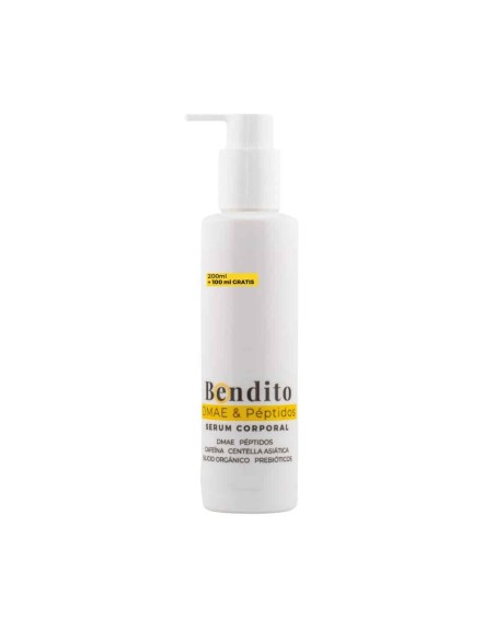 Bendito DMAE & Péptidos 200ML. Serum Corporal Reafirmante y Anticelulítico con DMAE, Péptidos y Cafeína